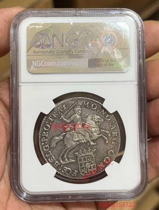 可講價】馬劍NGC MS62 荷蘭1788年荷蘭烏特勒支省馬劍1/2杜卡特紀念幣