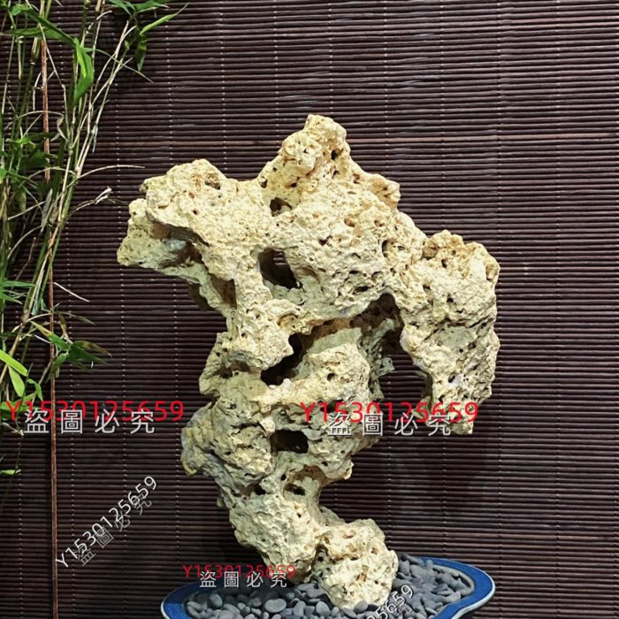標價為裸石價格，太湖石·龍掛黃太湖石文房擺件展示架博古架擺件盆景供