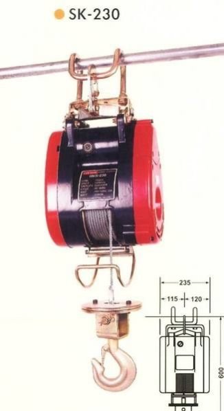 1 TIG產品 110V 小金鋼230KG 小金剛/輕型吊車/捲揚機/吊車/絞盤/小金剛/捲揚機/鋼索/天車