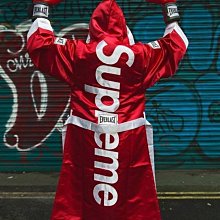 希望商店】Supreme x Everlast Satin Hooded Boxing Ro 17FW 拳擊袍