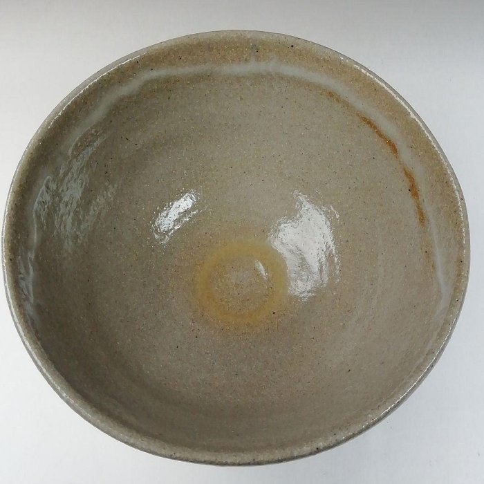 T652茶碗『唐津茶碗』『鏡山窯井上東也作』共箱抹茶碗茶道具