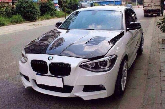 法克斯 BMW 1系F20開孔碳纖維卡夢引擎蓋