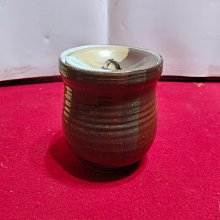北溟居古美術】日本茶道具陶水指(出清價,內有施釉,附布套,原裝木箱952g