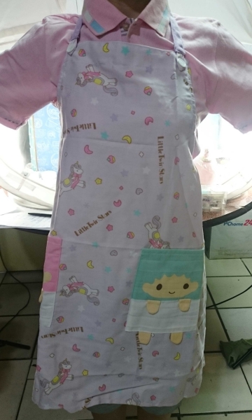 【震撼精品百貨】Little Twin Stars KiKi&LaLa 雙子星小天使~圍裙 紫色