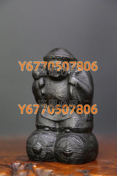 佐渡金工名匠本間琢齋作《鑄銅制七福神之大黑天像》 日本回流古董銅像