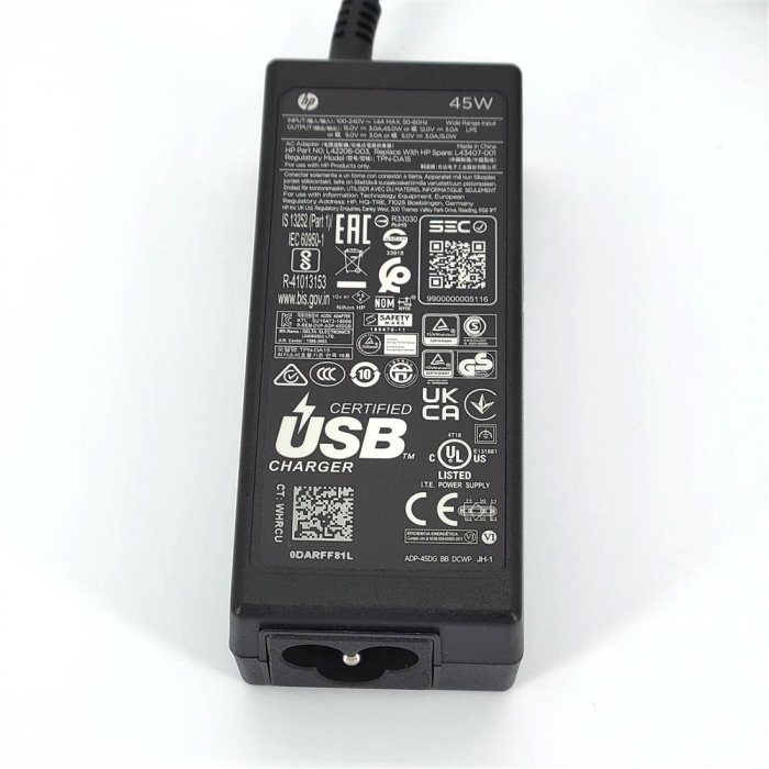 全新 HP 原廠 變壓器 45W 充電器 電源線 USB-C TYPE-C 5V 2A/12V 3A/15V 3A | Yahoo拍賣