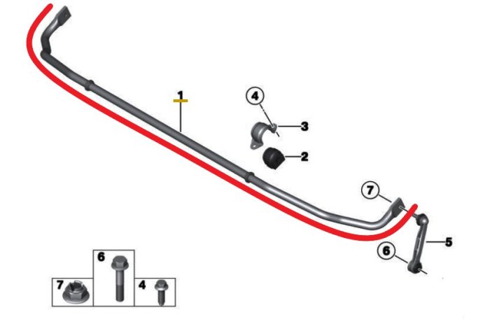 【歐德精品】德國原廠BMW G01 G02 加粗防傾桿 原廠後下防傾桿 加粗下拉桿 扭力桿 X3 X4