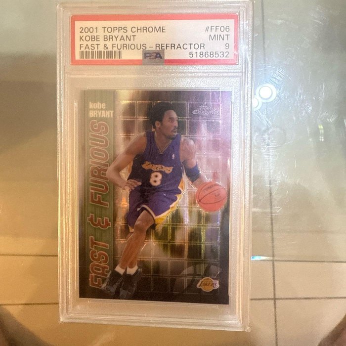 2001 Topps Chrome - Fast & Furious Kobe Bryant #FF06 💎 Refractor 💎 PSA 9 💎📈