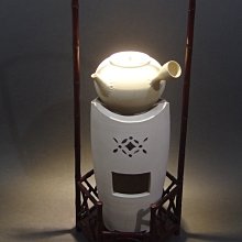 【香】時代煎茶道具 蓮月 手捻 白泥 涼炉