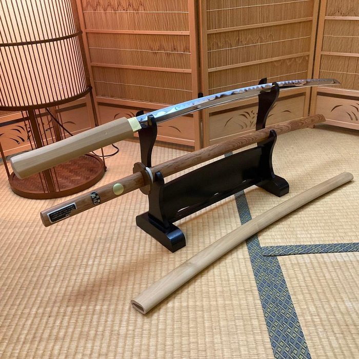 模造刀 日本刀 白鞘 木刀 大刀 赤樫 置物 武具 2点 木製 和風 レトロ 日本刀擺件白鞘木刀赤樫大刀二件和風| Yahoo拍賣