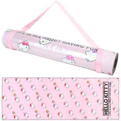 【震撼精品百貨】凱蒂貓 Hello Kitty~日本SANRIO三麗鷗KITTY瑜珈墊附背帶(健身系列)*70866