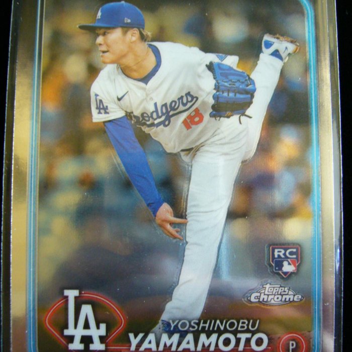 山本由伸漂亮新人年KEY RC金屬卡2024 Topps Chrome Rookie | Yahoo拍賣