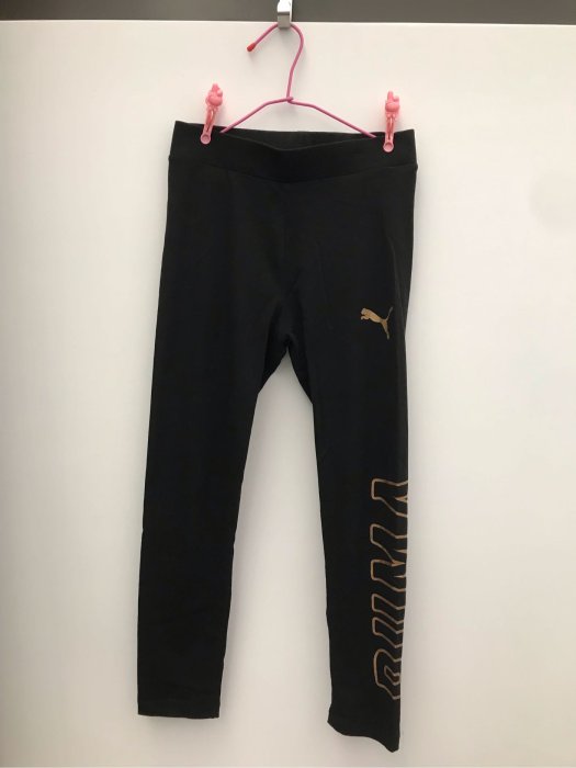 Puma 女童黑色貼身褲