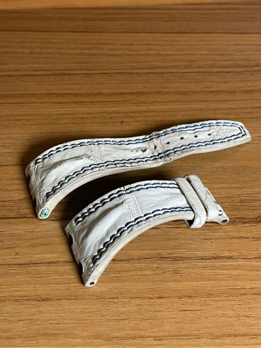 原廠二手錶帶專賣店 Audemars Piguet 愛彼錶 鱷魚皮 AP 皇家橡樹 錶帶28mm A508