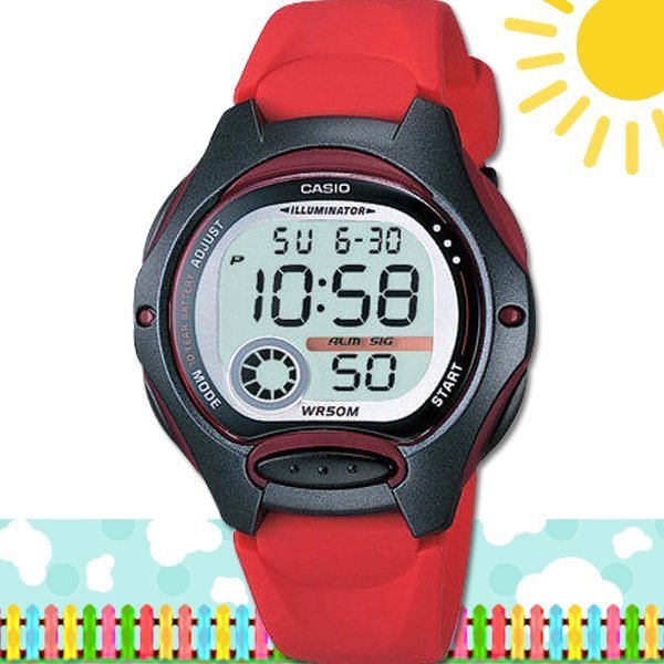 CASIO 時計屋 卡西歐手錶 LW-200-4A 數字錶 兒童錶 球面玻璃 保固 附發票