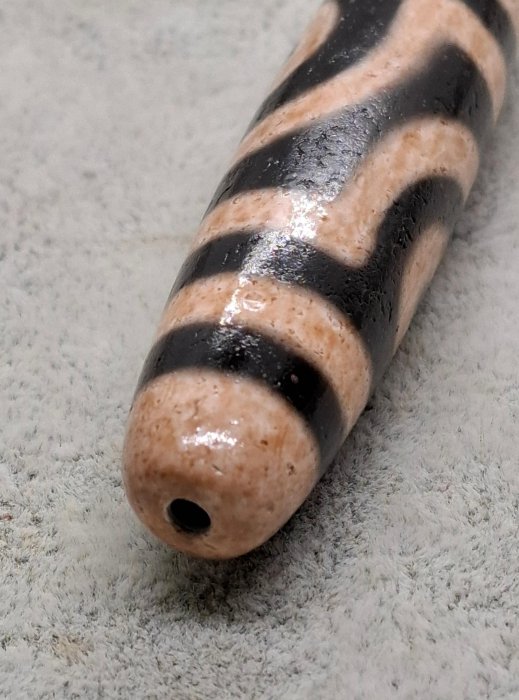 西藏天然瑪瑙小年份天珠：63x13mm | Yahoo拍賣