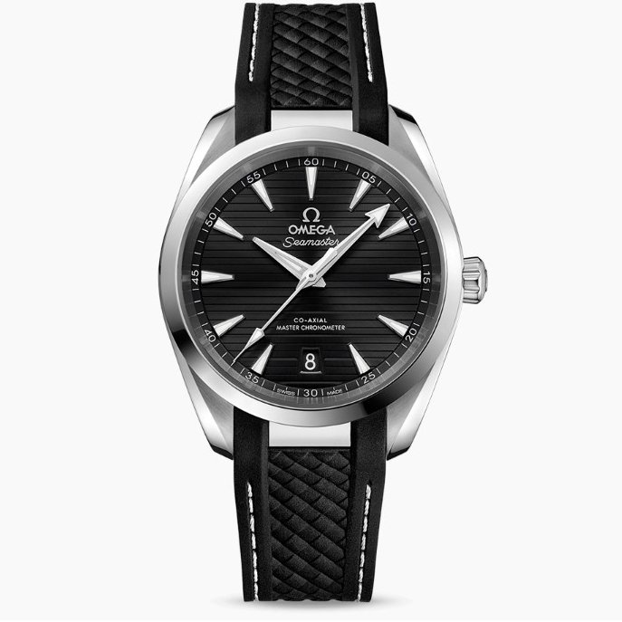 OMEGA 220.12.38.20.01.001 歐米茄 AQUA TERRA手錶 38mm 海馬150 黑面盤膠錶帶
