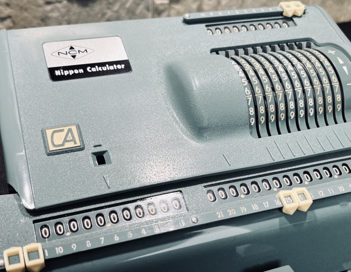 JP.com】日本製古早NCM Nippon Calculating Machine 機械式手動計算機
