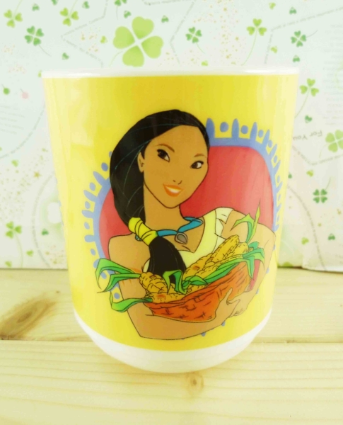 【震撼精品百貨】Disney 迪士尼 Pocahontas 風中奇緣~造型塑膠杯-黃