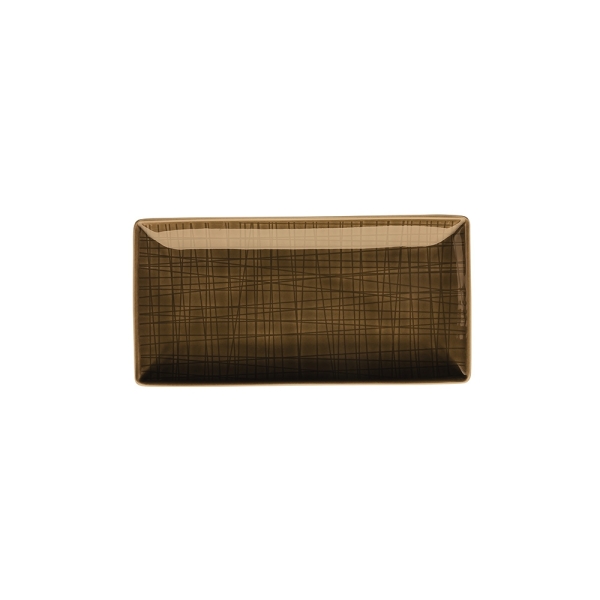 德國 Rosenthal Mesh長方碟20X10cm-咖啡