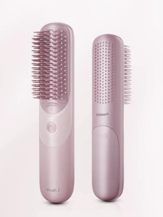 【快樂瞎拼】全新~Osim  uBrush2  摩髮梳/按摩梳  OS-160  紫粉  附電池 現貨