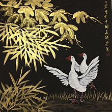 舊藏字畫掛畫畫家徐悲鴻四尺中堂畫鵝畫純手繪花鳥畫畫工精細裝裱精美品