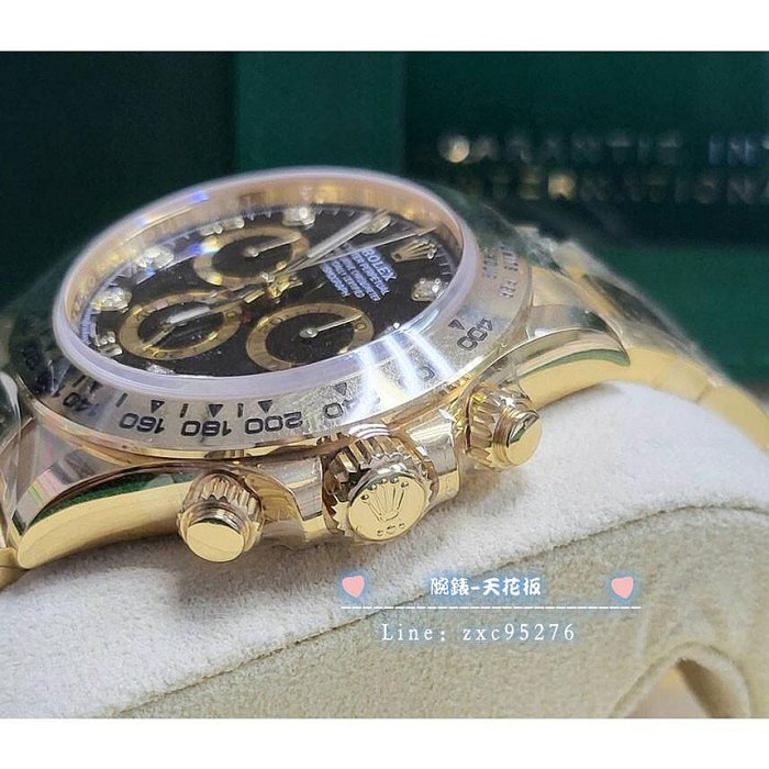 Rolex 勞力士 迪通拿 Daytona 116508G 黑面 鑽石 閃圈 玫瑰金 116515 全新腕錶