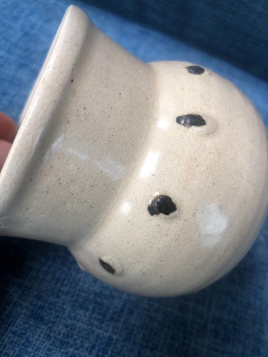 宋朝影青鼓丁瓷罐，高8.5公分口徑7.1公分貼花瓷器磁器收藏唐三彩