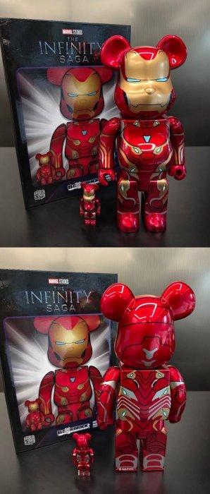 BE@RBRICK IRON MAN MARK 50 100％ & 400％ 【公式通販】
