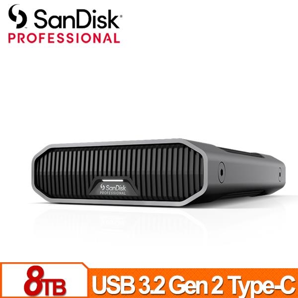 SanDisk Professional G-DRIVE 8TB 3.5吋 Type-C 企業級外接硬碟 SDPHF1A-008T-SBAAD