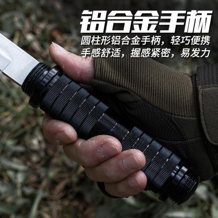 可開發票】戶外軍刀具冷兵器三棱剌刀防身武器暗器打架型95軍刺刃亞索