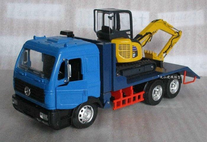 BENZ 1/32 砂石車模型+KOMATSU PC50MR 1/32挖土機模型---改裝品| Yahoo拍賣