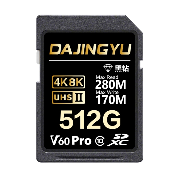大鯨魚 512GB SDXC UHS-II V60 SD卡 280MB/s 黑鑽Pro系列 記憶卡