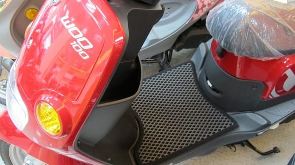 三陽復古達可達* WOO 100*頂級迅光雙層止滑減震機車腳踏墊精品底部有防滑顆粒不需鎖螺絲