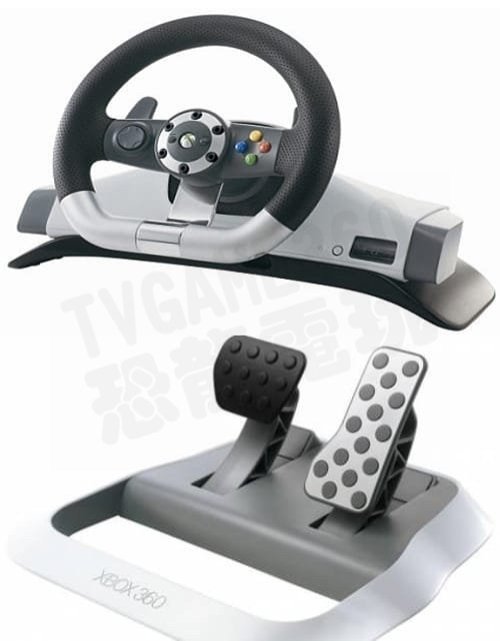 【二手商品】微軟 XBOX 360 XBOX360 原廠方向盤 配件完整 WIRELESS RACING【台中恐龍電玩】