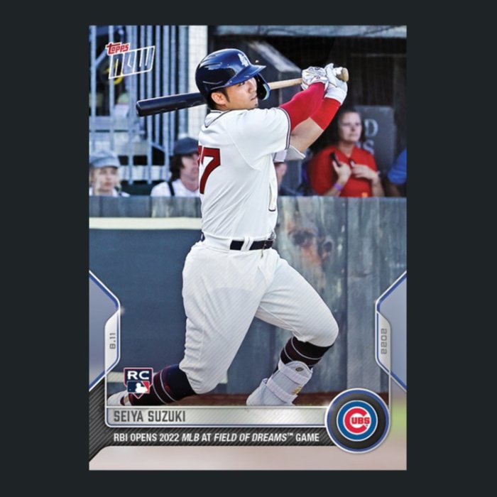 【活躍中！】鈴木誠也 ルーキーカード‼️2022 Topps Now 693 カブス・誠也」のルーキーカードがいきなり登場！ 開幕戦は初安打含む3
