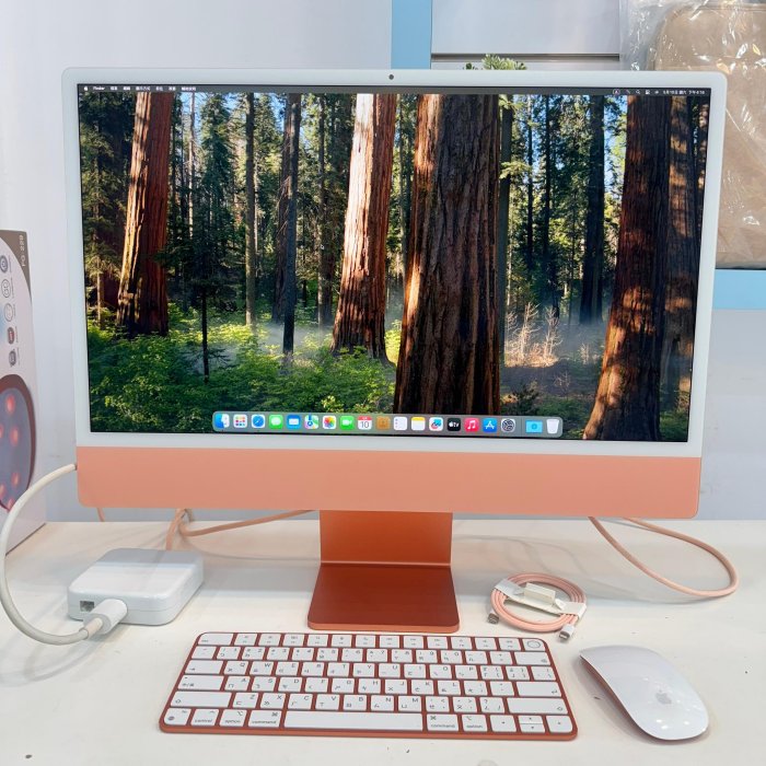【艾爾巴二手】iMAC 24吋 M1/8G/256G 2021年 A2438 橙色#二手電腦主機#嘉義店9Q6XH