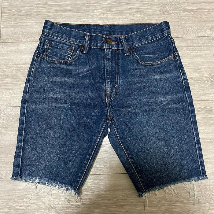 Levi's levis 505C 32793-0004 W29腰藍彩虹標刷色牛仔短褲工作短褲 505 504 502