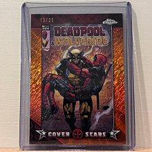 2025 Topps Chrome Marvel Deadpool 漫畫封面 橘紋亮特卡/25 值得收藏