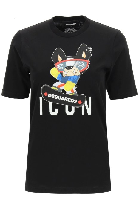 折扣預購】21秋冬正品DSQUARED2 ICON CIRO T-SHIRT狗狗黑色棉質短袖