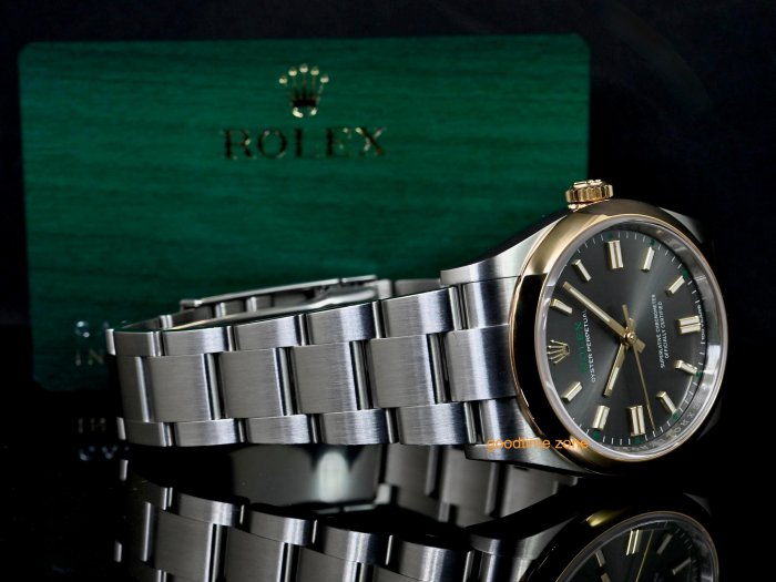 [現貨]ROLEX 勞力士 134303 Oyster Perpetual 全新26/06現貨 最新款木質保卡 慶祝100週年 41mm ...