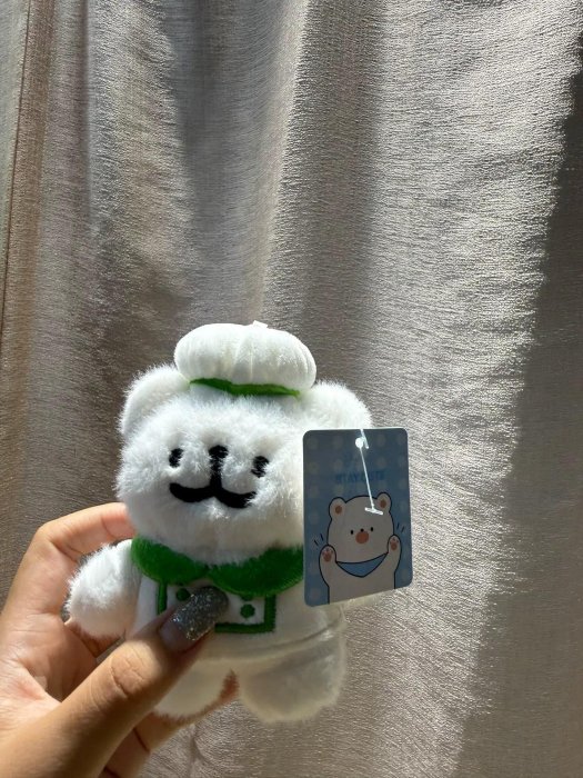 線條馬爾濟斯線條小狗 毛絨公仔掛件 帶吊牌 狀態如圖
