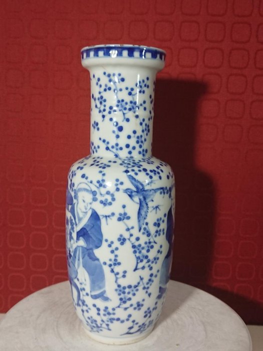 阿國的收藏˙˙大清康熙年製˙˙˙青花棒槌瓶| Yahoo拍賣