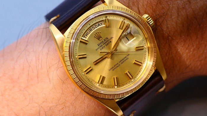 【美好時光】一級逸品分享交流ROLEX勞力士罕見型號1807寬版面針超美品 （ 1803 18038 18238參考)
