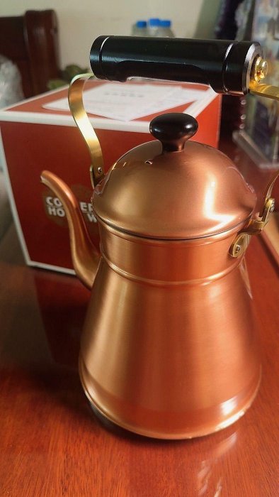 SHINKO~日本製造~新光堂~IH121~銅製~純銅~銅壺~16*17.3cm~2.5L~電磁爐