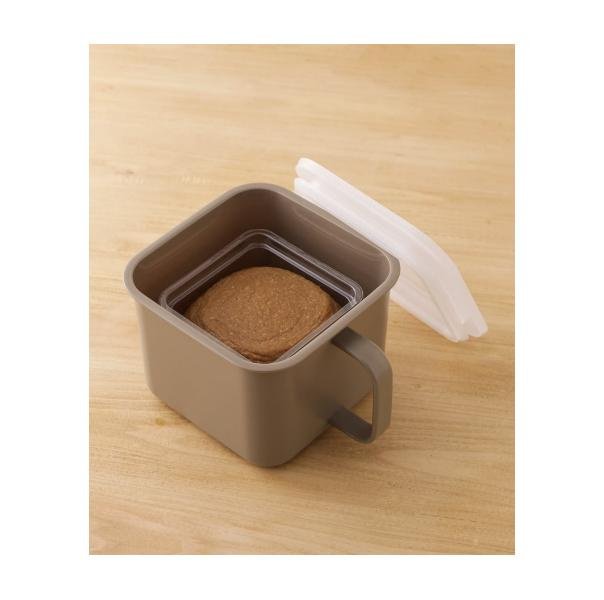 【東京速購】日本代購 3coins KITINTO 味噌 保存容器 1.5L 方型醬料保鮮盒 味噌罐 料理容器