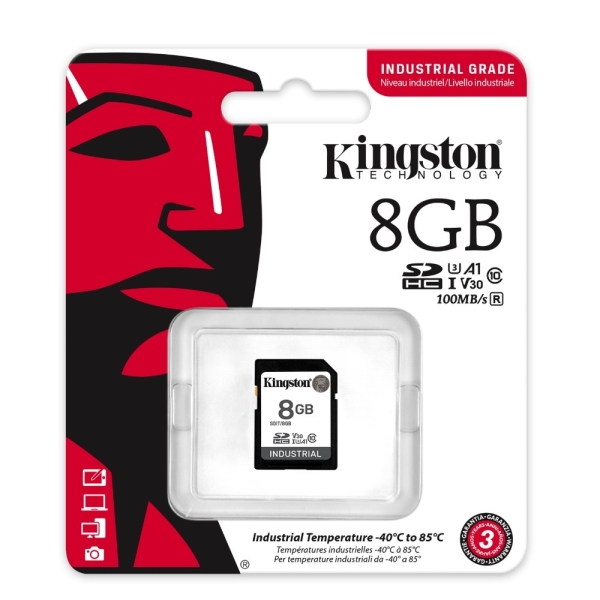 金士頓 Kingston SDIT/8GB Industrial SD 8GB 工業級記憶卡