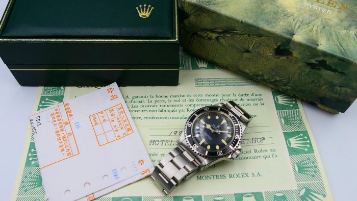 【美好時光】罕見1983年份盒單全最末代膏藥面 Maxi Dial勞力士ROLEX 5513( 14060 14060M參考)