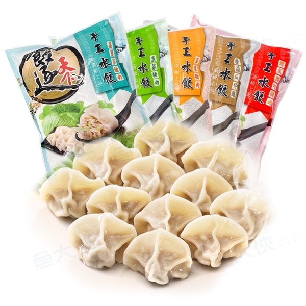 〖6入免運組 共180顆〗連鎖鍋貼品牌(30粒/735g/包)#餃逐天下-1H7A【魚大俠】