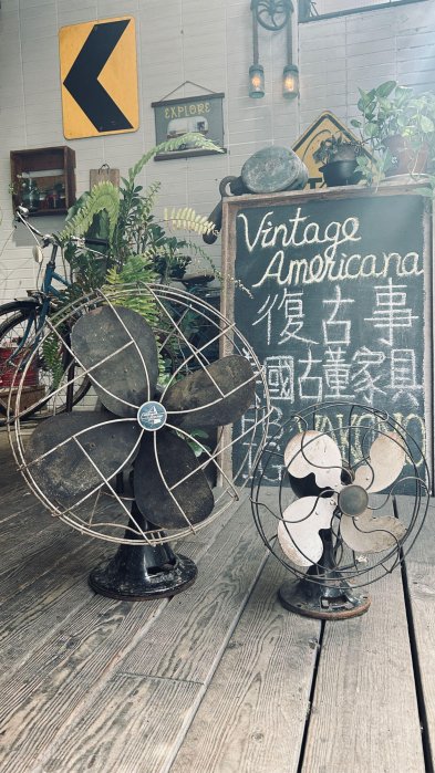 Vintage Americana。復古事 1940～50年代 Westinghouse 古董電扇 美國古董 收藏 擺飾 老件 古道具 2台5000